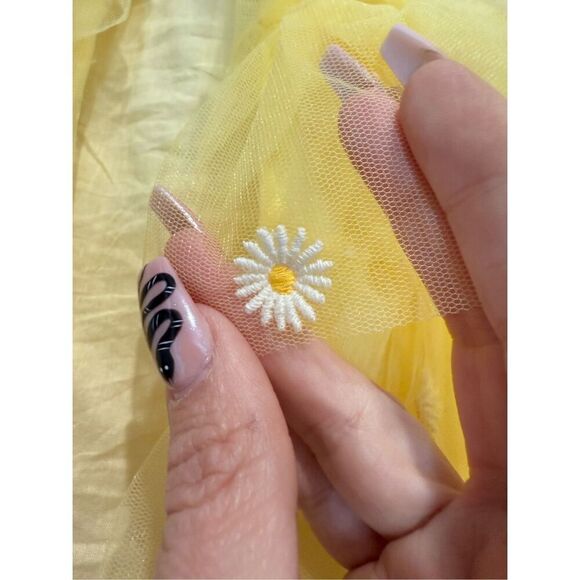 NWOT Mini Boden Sunflower Tiered Tulle Jacket Girls Size 9-10 - Picture 5 of 16